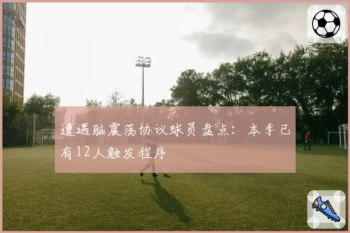 遭遇脑震荡协议球员盘点:本季已有12人触发程序